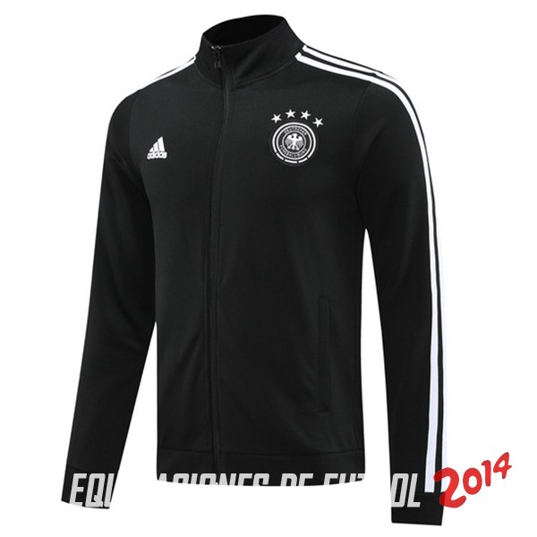 Ropa Deportiva Con Cremallera Larga Alemania 2024 Negro Blanco