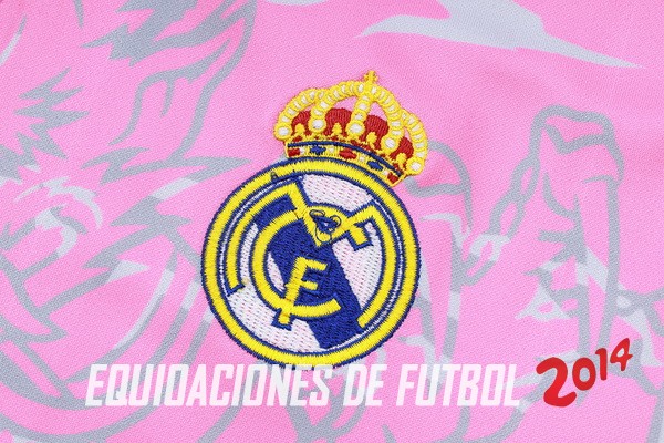 Ropa Deportiva Con Cremallera Larga Real Madrid 2023/2024 Rosa Blanco