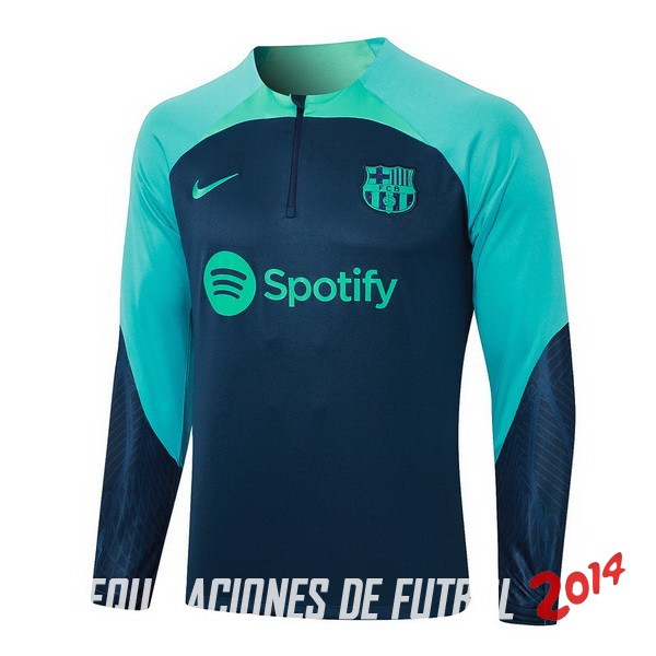 Sudadera Entrenamiento Barcelona 2023/2024 Azul Marino I Verde