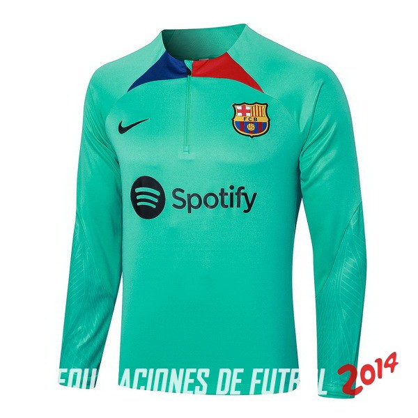 Sudadera Entrenamiento Barcelona 2023/2024 Verde Rojo Azul