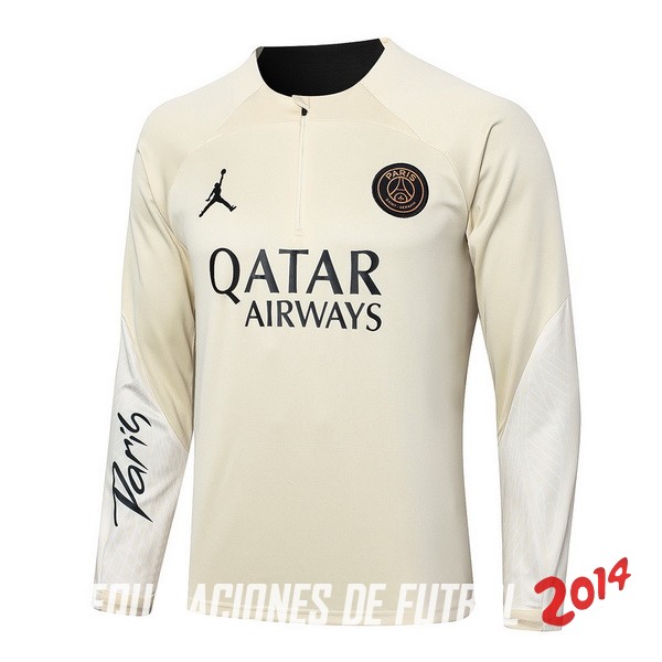 Sudadera Entrenamiento Paris Saint Germain 2023/2024 Amarillo Negro