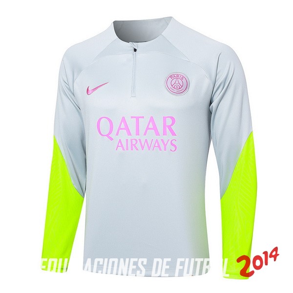 Sudadera Entrenamiento Paris Saint Germain 2023/2024 Gris Verde