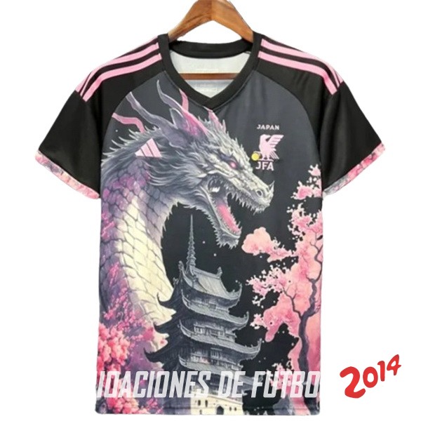 Tailandia Camiseta Japon Especial 2024 Negro Rosa
