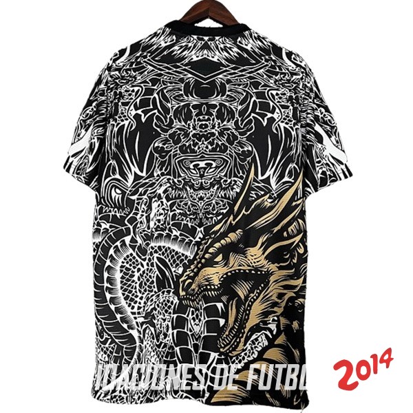 Tailandia Camiseta Real Madrid Especial 2023/2024 Negro Blanco Amarillo 3