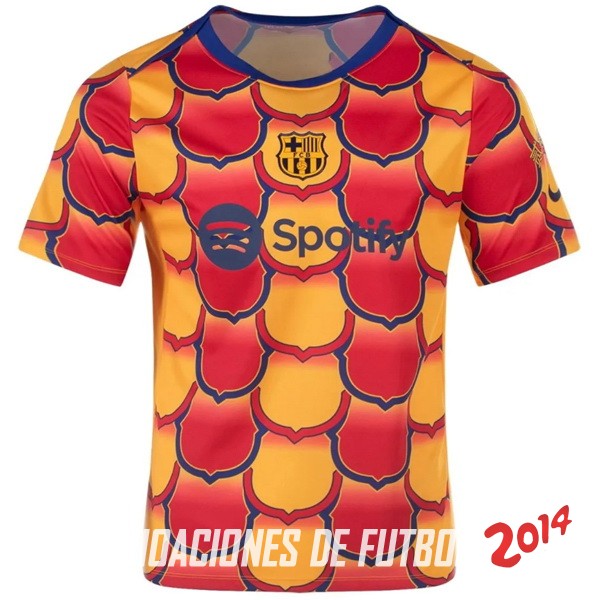 Tailandia Previo al partido Camiseta Barcelona 2024/2025 Naranja