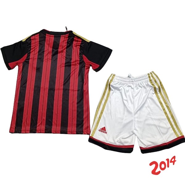 Camiseta Del Conjunto Completo AC Milan Retro Nino Primera 2013/2014