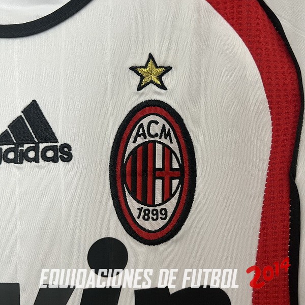 Camiseta Del Conjunto Completo AC Milan Retro Nino Segunda 2006 2007
