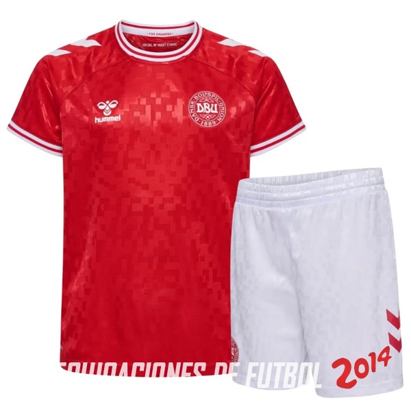 Camiseta Del Conjunto Completo Dinamarca Nino Primera 2024