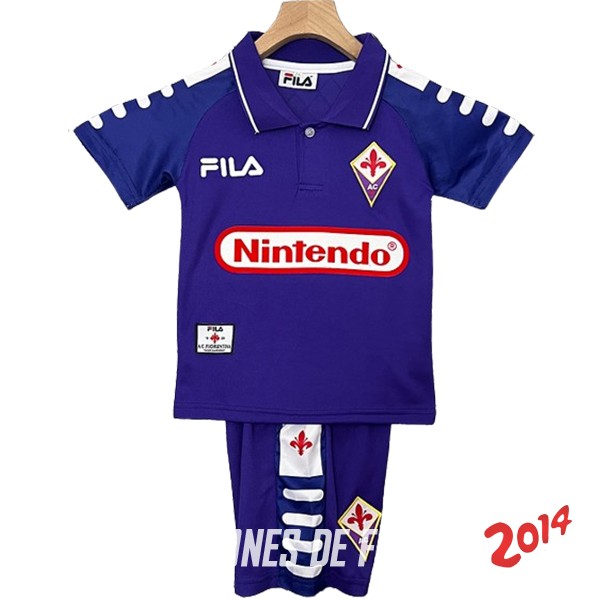 Camiseta Del Conjunto Completo Fiorentina Retro Nino Primera 1998/1999