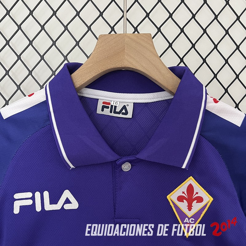 Camiseta Del Conjunto Completo Fiorentina Retro Nino Primera 1998/1999