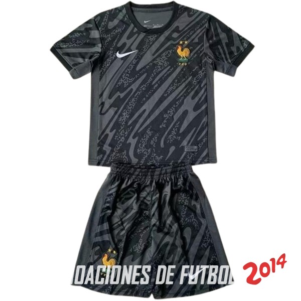 Camiseta Del Conjunto Completo Francia Nino Portero 2024 Negro