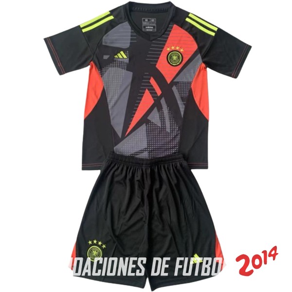 Camiseta Del Conjunto Completo Hombre Alemania Portero 2024 Negro