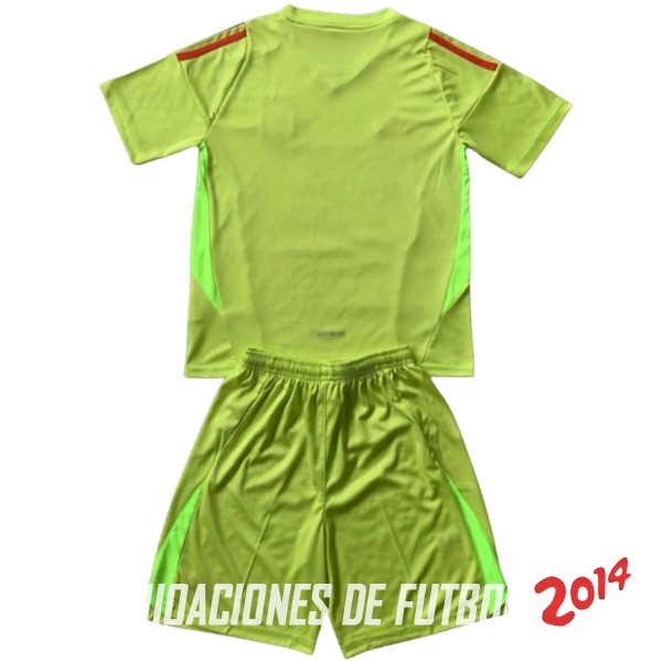 Camiseta Del Conjunto Completo Hombre Italia Portero 2024 Amarillo