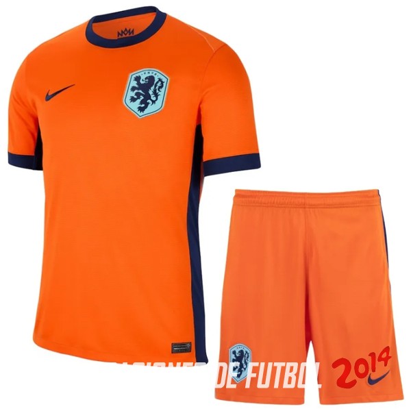 Camiseta Del Conjunto Completo Paises Bajos Nino Primera 2024