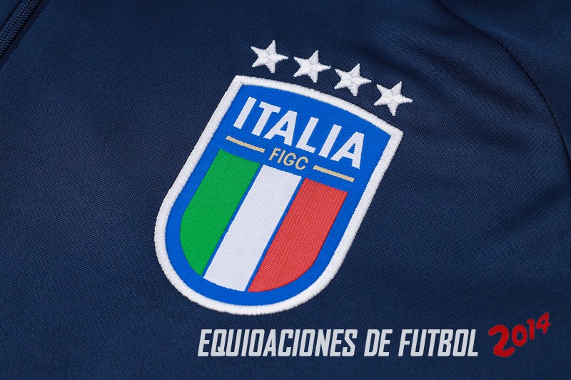Conjunto Completo Sudadera Entrenamiento Italia 2024 Azul Marino