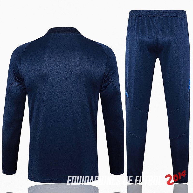 Conjunto Completo Sudadera Entrenamiento Italia 2024 Azul Marino