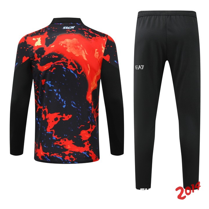 Conjunto Completo Sudadera Entrenamiento Napoli 2024/2025 Naranja Negro