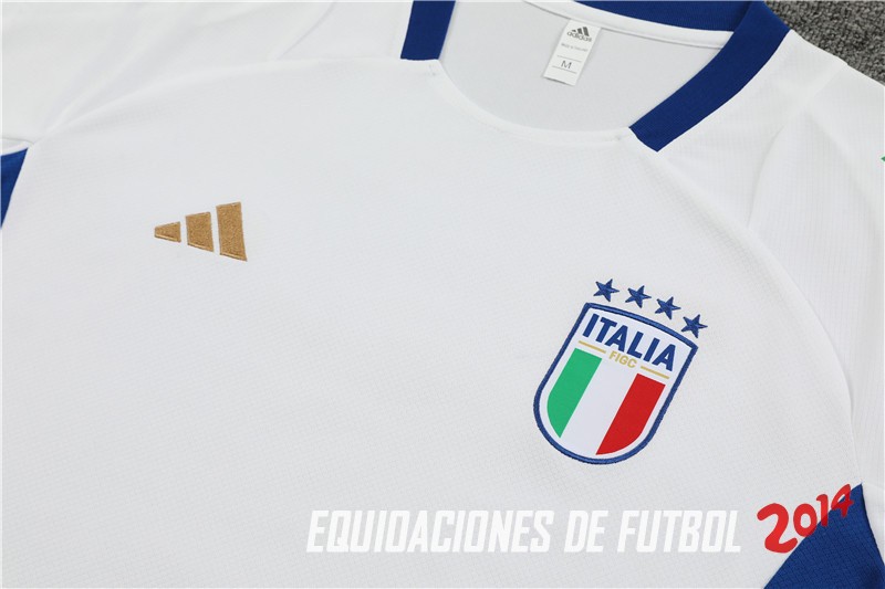 Entrenamiento Conjunto Completo Italia 2024 Blanco Azul