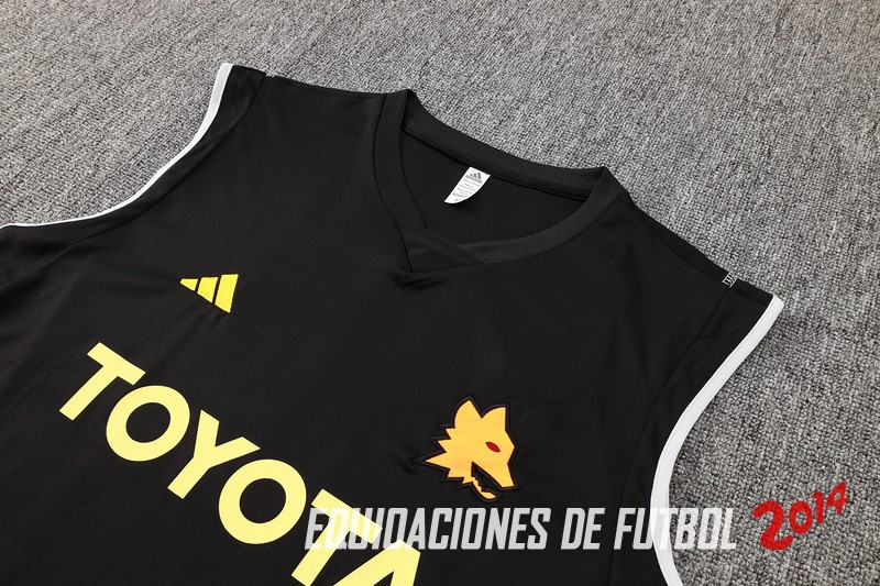 Entrenamiento Sin Mangas Conjunto Completo AS Roma 2023/2024 Negro