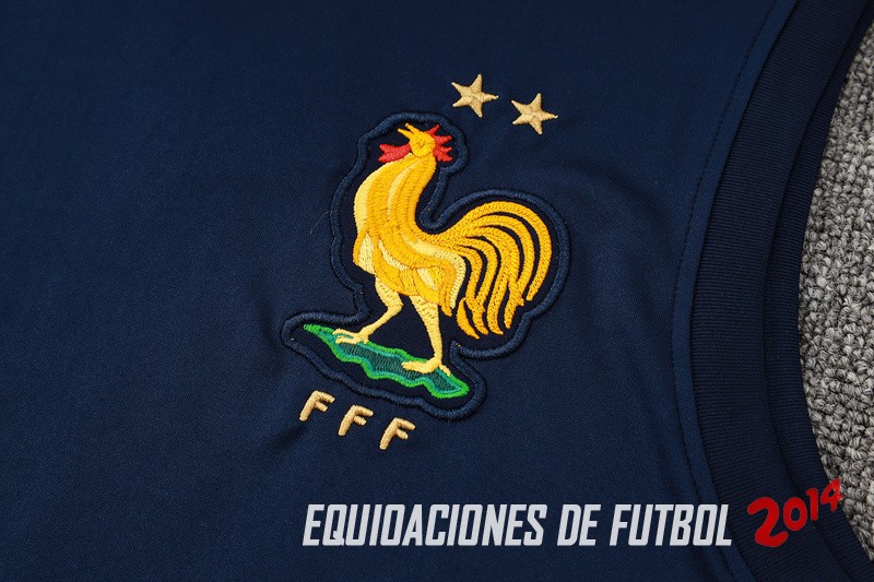 Entrenamiento Sin Mangas Conjunto Completo Francia 2024 Azul Marino