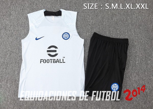 Entrenamiento Sin Mangas Conjunto Completo Inter Milán 2023/2024 Azul II Negro