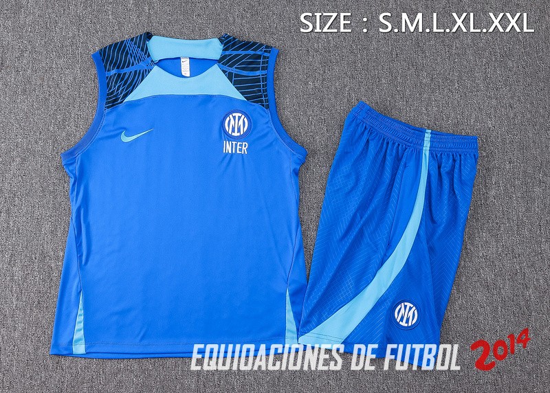 Entrenamiento Sin Mangas Conjunto Completo Inter Milán 2024/2025 Azul