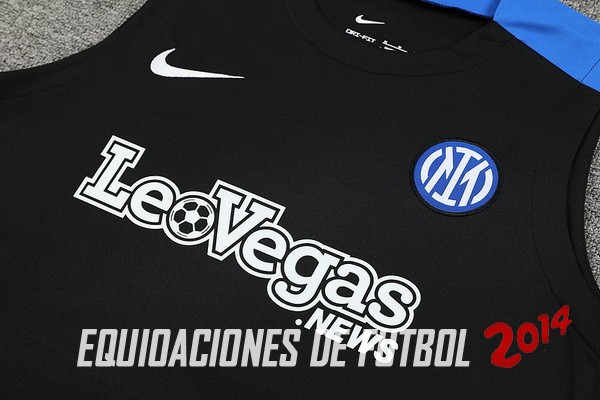 Entrenamiento Sin Mangas Conjunto Completo Inter Milán 2024/2025 Negro Azul