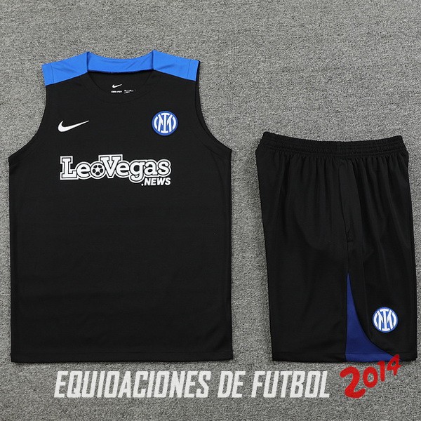 Entrenamiento Sin Mangas Conjunto Completo Inter Milán 2024/2025 Negro Azul