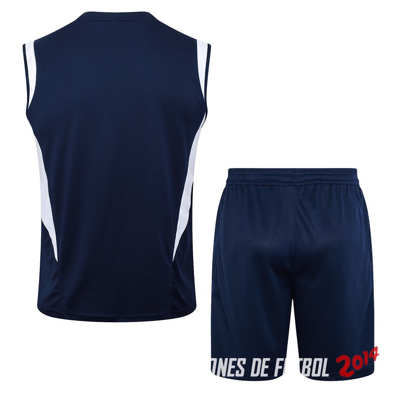 Entrenamiento Sin Mangas Conjunto Completo Italia 2024 Azul Marino