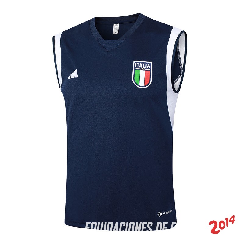 Entrenamiento Sin Mangas Italia 2024 Azul Marino