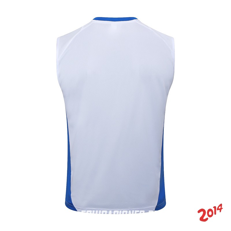 Entrenamiento Sin Mangas Italia 2024 Blanco Azul