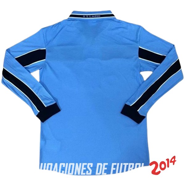 Retro Manga Larga Camiseta De Lazio Primera 1998/2000 Claro