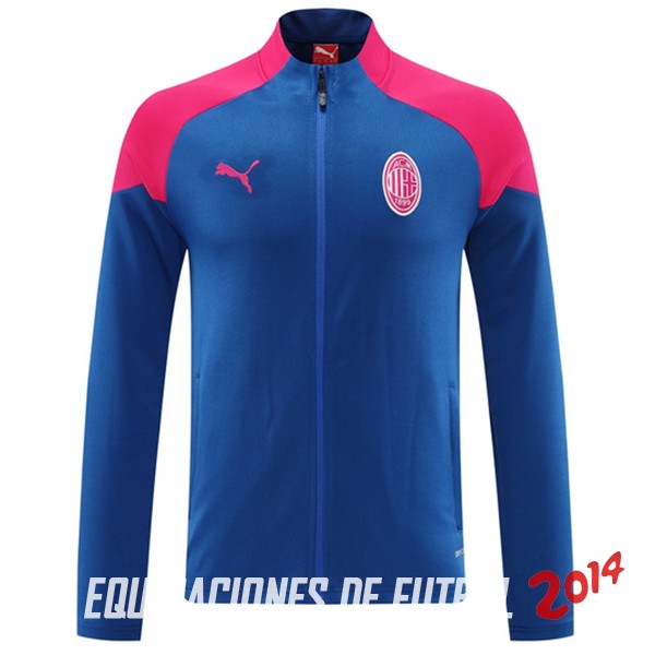 Ropa Deportiva Con Cremallera Larga AC Milan 2024/2025 Azul Rosa