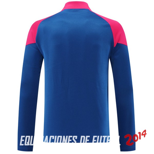 Ropa Deportiva Con Cremallera Larga AC Milan 2024/2025 Azul Rosa