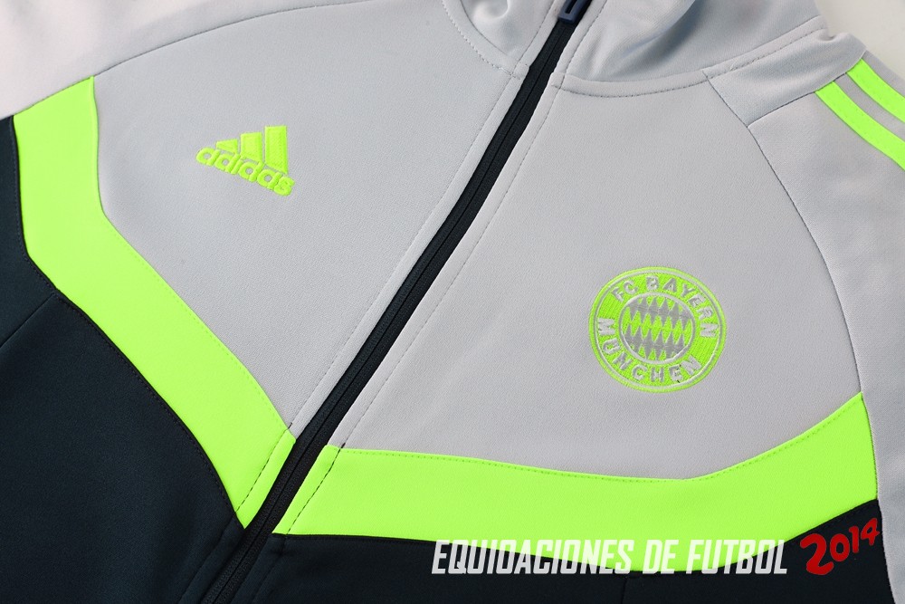 Ropa Deportiva Con Cremallera Larga Bayern Munich 2024/2025 Gris Purpura