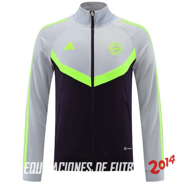 Ropa Deportiva Con Cremallera Larga Bayern Munich 2024/2025 Gris Purpura