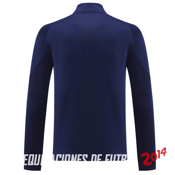 Ropa Deportiva Con Cremallera Larga Italia 2024 Azul Marino