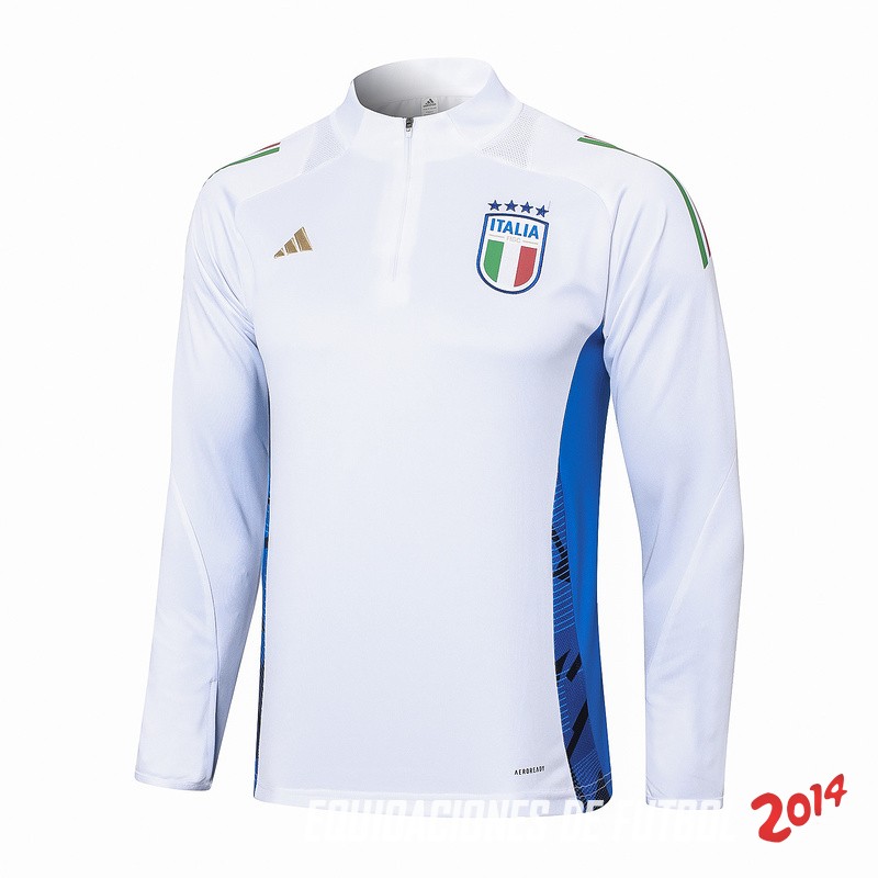 Sudadera Entrenamiento Italia 2024 Blanco Azul