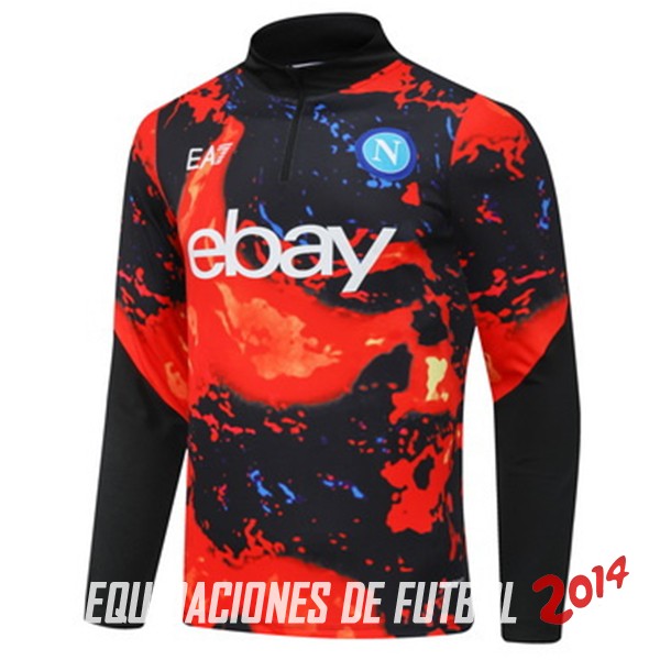 Sudadera Entrenamiento Napoli 2024/2025 Naranja Negro