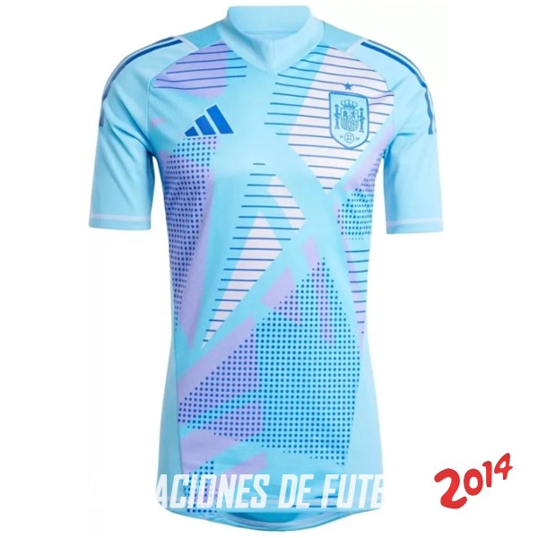 Tailandia Camiseta Del Espana Portero 2024 Azul
