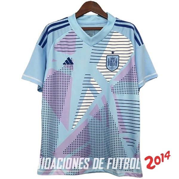 Tailandia Camiseta Del Espana Portero 2024 Azul