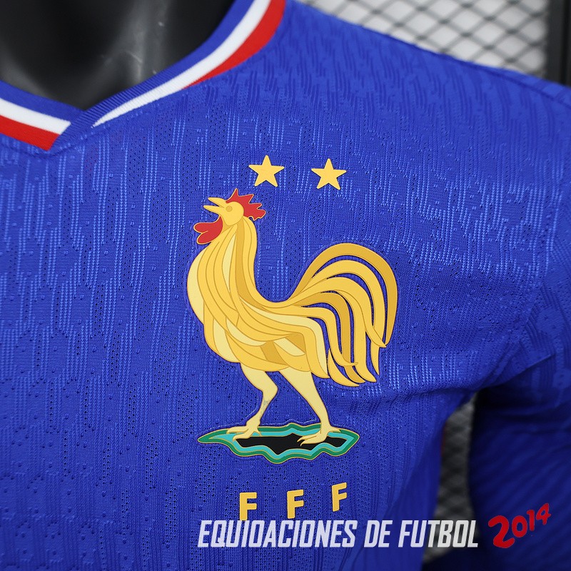 Tailandia Camiseta Del Francia Primera Manga Larga Jugadores 2024