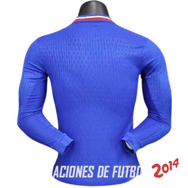 Tailandia Camiseta Del Francia Primera Manga Larga Jugadores 2024