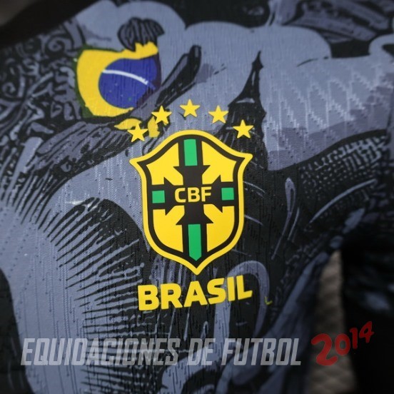 Camiseta Del Brasil Especial Jugadores 2024 Gris