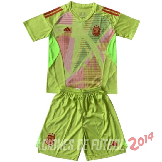 Camiseta Del Conjunto Completo Argentina Nino Portero 2024 Amarillo