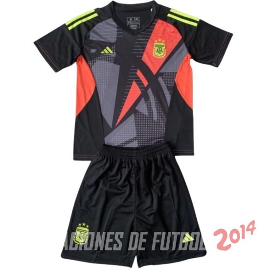 Camiseta Del Conjunto Completo Argentina Nino Portero 2024 Negro
