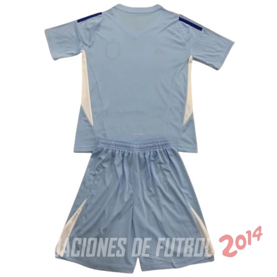 Camiseta Del Conjunto Completo Espana Nino Portero 2024 Azul