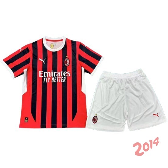 Camiseta Del Conjunto Completo Hombre AC Milan Primera 2024/2025
