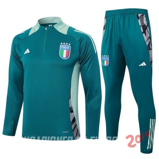 Conjunto Completo Sudadera Entrenamiento Italia 2024 Verde