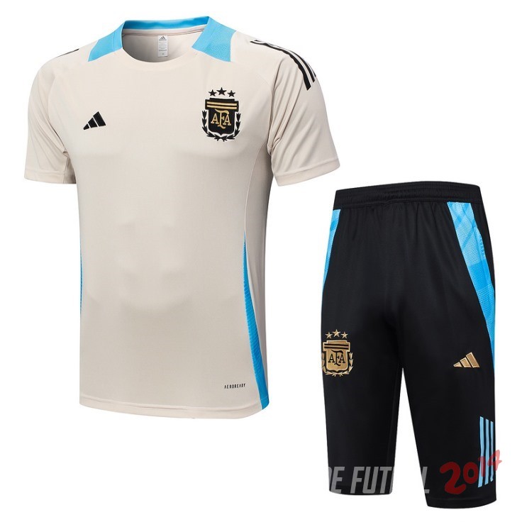 Entrenamiento Conjunto Completo Argentina 2024 Amarillo Negro